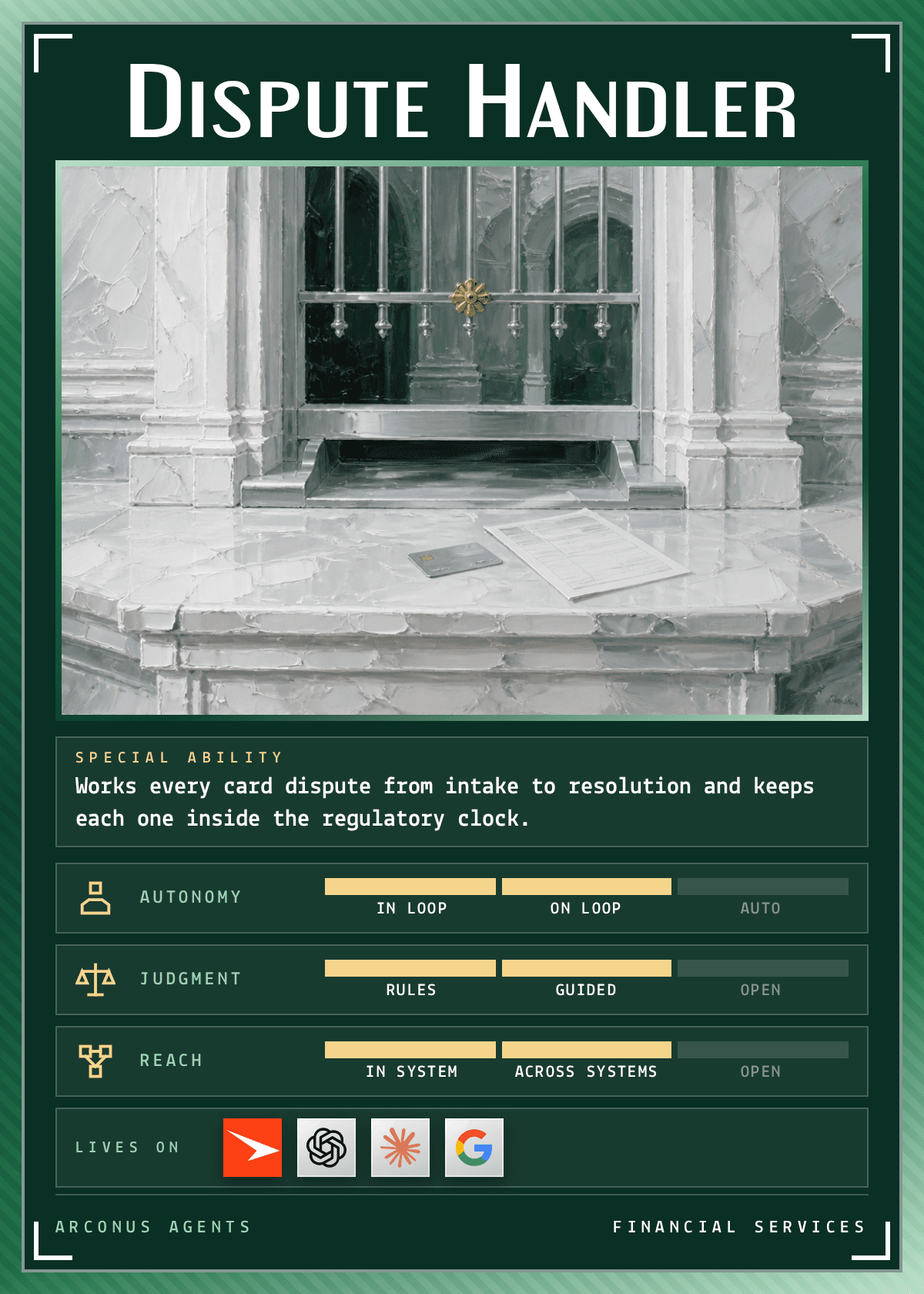 Dispute Handler agent card