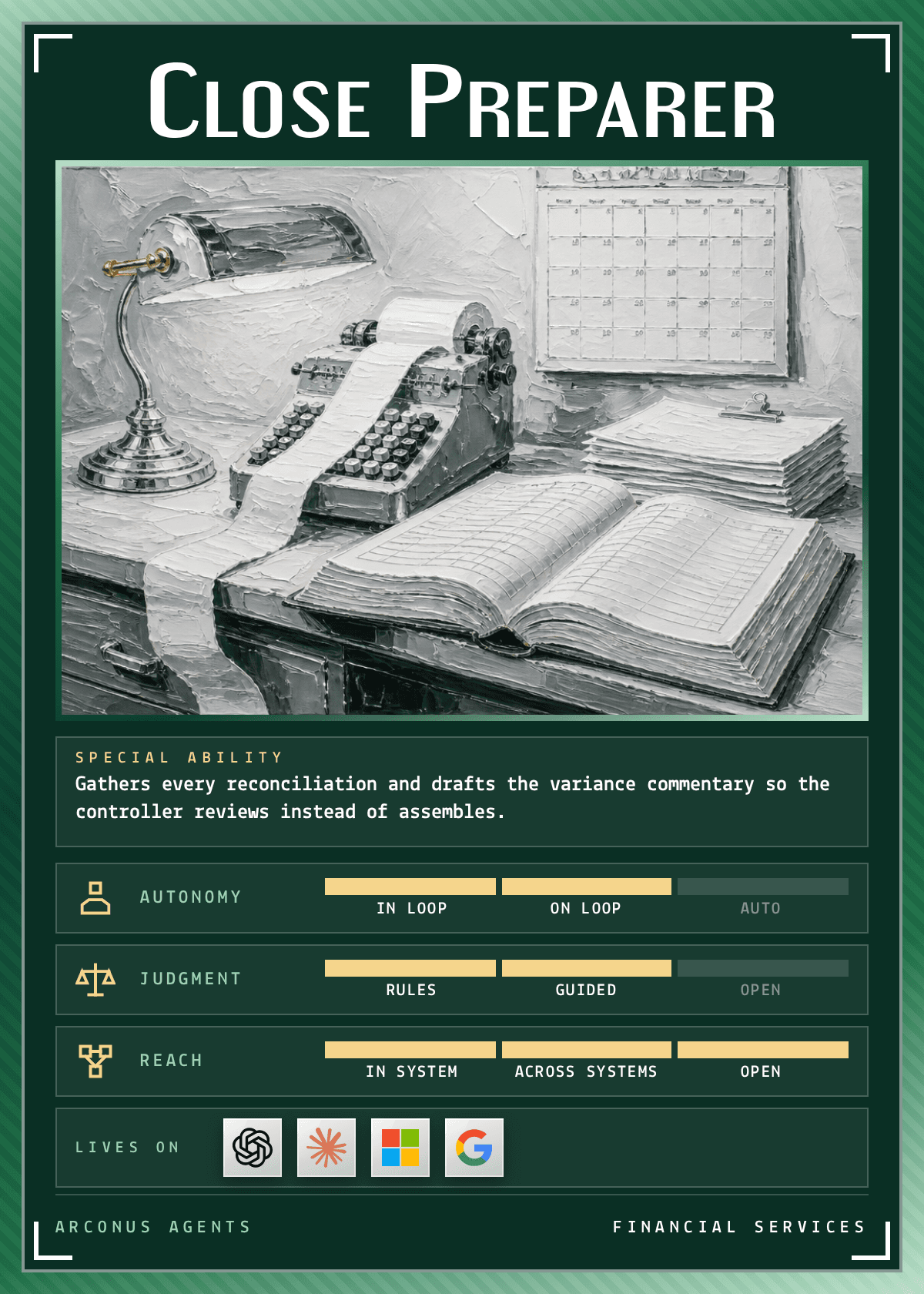 Close Preparer agent card