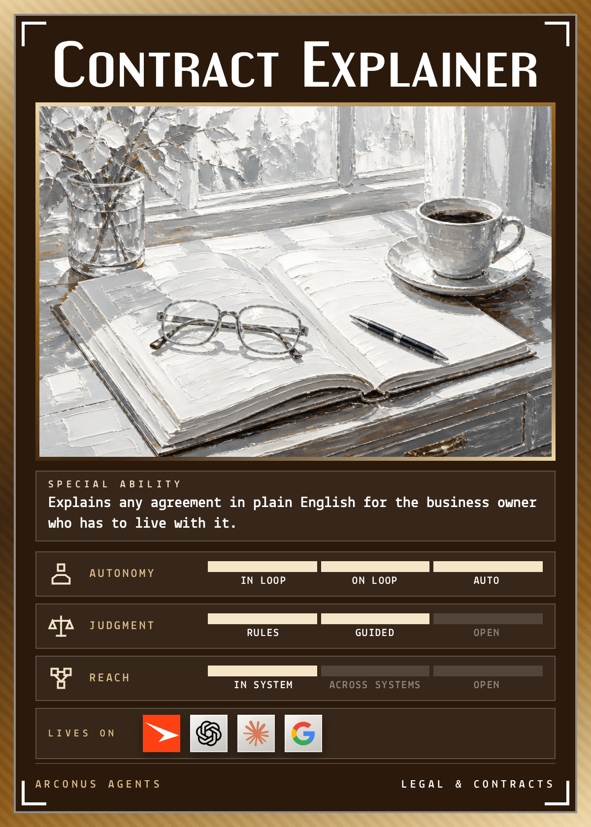 Contract Explainer agent card